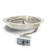 13 Inch Round Bowl Pan Fire Pit Insert Push Button / Flame Sense - HPC