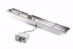 49X8" Rectangle Pan Linear Interlink Fire Pit Insert – Push Button Flex Line - HPC