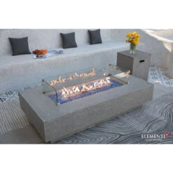 Elementi Plus Riviera Sandstone Fire Table