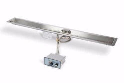 24 Inch Linear Trough Fire Pit Insert Push Button / Flame Sense - HPC