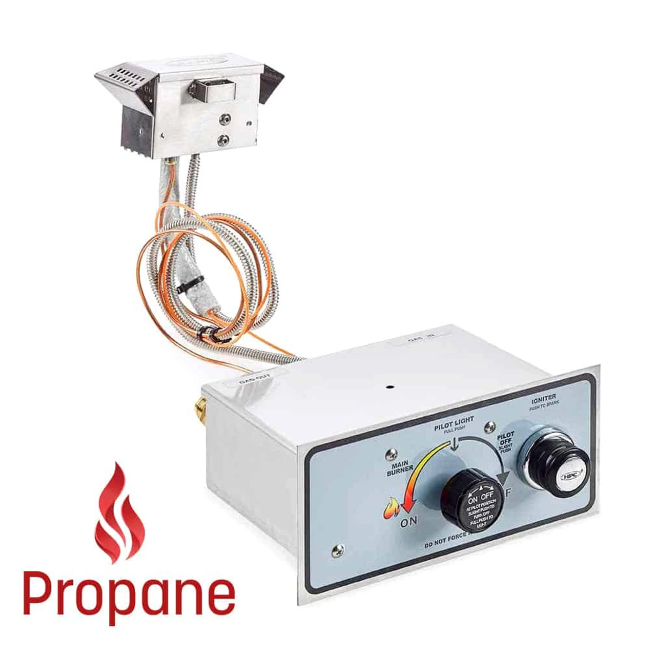 Push Button Ignition With Flame Sense Control - 140k BTU - Propane 1 Push Button Ignition With Flame Sense Control - 140k BTU - Propane