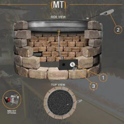 Square Drop-In MT Stainless Steel SRW Kits - Firegear 5 Square Drop-In MT Stainless Steel SRW Kits - Firegear -Home Fire Pit mt side view 36485.1660580200.1280.1280 69138.1660582010