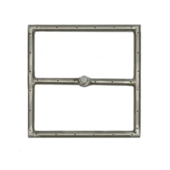 The Outdoor Plus Stainless Steel Square Gas Fire Pit Burner