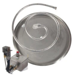 MGRDIBP Electronic Ignition Gas Fire Pit Burner Kit With Round Drop-In Pan | Fire By Design