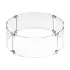 29" Round Tempered Glass Flame Guard American Fire Glass