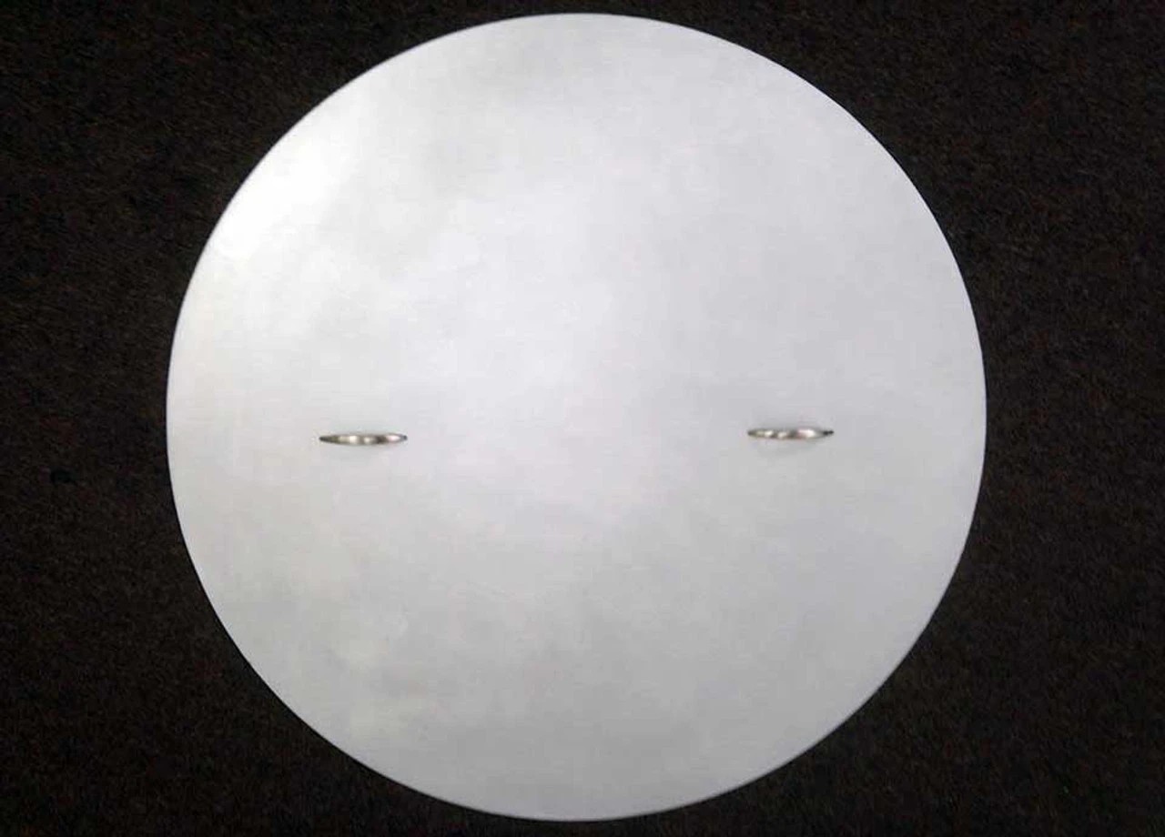 Warming Trends FPC3844C 44” Circular 3/16" Brushed Aluminum Fire Pit Cover + 2 Handles