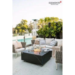 Elementi Plus Sofia Marble Porcelain Fire Table -Home Fire Pit sy1rUofT 40853.1658502491