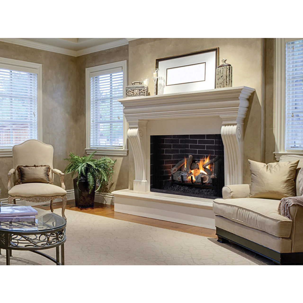 Ozark Charred Oak Vented Gas Logs | Dual-Burner |Superior 2 Ozark Charred Oak Vented Gas Logs | Dual-Burner |Superior - Image 2