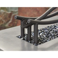 56" Linear Black Wave Gas Burner WV-56 - The Outdoor GreatRoom -Home Fire Pit wv 56 blkdetail 49385.1658266620